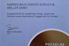 Urkunde Premium Fach Partner 2021
