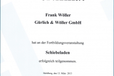 Ehret Schiebeladenschulung 2013 - Hr. Wöller, Frank