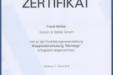 Ehret Klappladenschulung "Montage" 2018 - Hr. Wöller, Frank